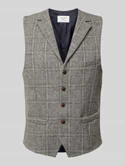 Carl gross Slim fit gilet van viscose model 'Warner'