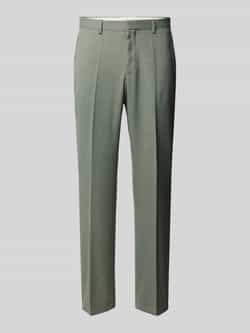 Boss Slim fit pantalon met persplooien model 'Lenon'
