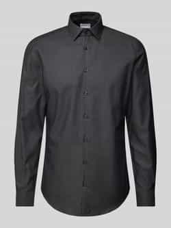 Jake*s Slim fit zakelijk overhemd met kentkraag