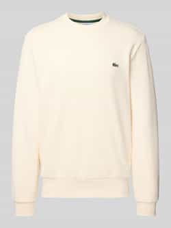 Lacoste Geborstelde biologisch katoenen sweatshirt Beige Heren