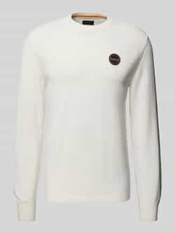 Napapijri Witte Reigersweater met Geborduurd Detail White Heren