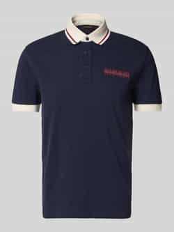 Napapijri Slim fit poloshirt met labelprint