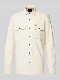PME Legend Regular fit overhemdjack met kentkraag