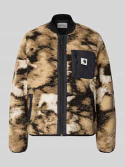 Carhartt Work In Progress Fleecejack in all-over look met ritssluiting model 'Janet'