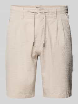 Only & Sons Regular fit korte broek met structuurmotief model 'LEO LIFE'