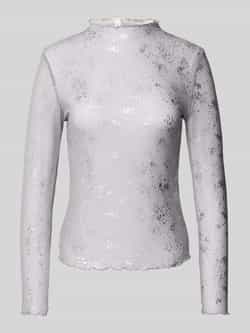 Only Regular fit shirt met lange mouwen met opstaande kraag model 'ERICA'