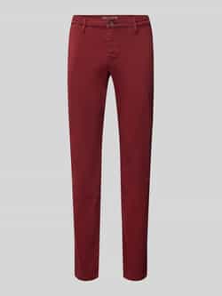 MAC Regular fit broek met riemlussen model 'Lennox'