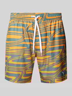 Puma Relaxed fit zwembroek met logoprint model 'FORMSTRIP'