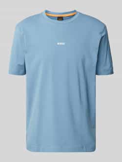 Boss Orange T-shirt met labelprint model 'TCHUP'