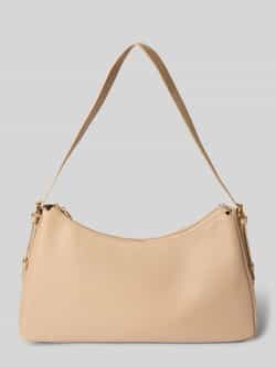 Seidenfelt Handtas in leerlook model 'Nelma'