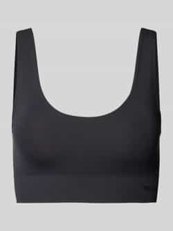 ORGANIC BASICS Bralette met labelopschrift