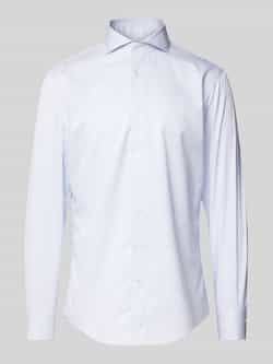 Profuomo Slim fit zakelijk overhemd met haaikraag model 'X-Cutaway'