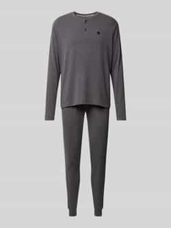Hugo Boss Merino Long Set Grey Nachtmode Gray Heren