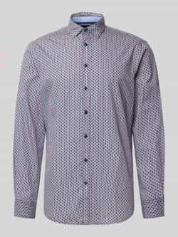 Christian Berg Men Vrijetijdsoverhemd met knoopsluiting