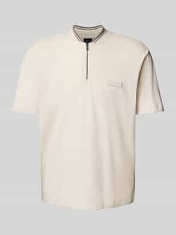 Armani Exchange Poloshirt met korte ritssluiting