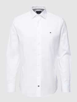 Tommy Hilfiger Overhemd met lange mouwen CL FLEX POPLIN RF SHIRT met logoborduursel op borsthoogte