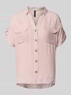 Vero Moda Regular fit overhemdblouse van pure viscose model 'BUMPY'