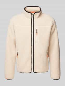 Superdry Fleecejack met labelstitching