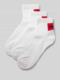 HUGO underwear Vrijetijdssokken met contrasterend hugo logo (3 paar Set van 3)