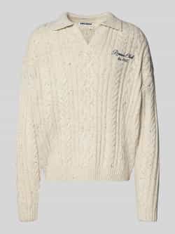 REVIEW Regular fit gebreide pullover met wol