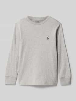 Polo Ralph Lauren Teens Shirt met lange mouwen en labelstitching