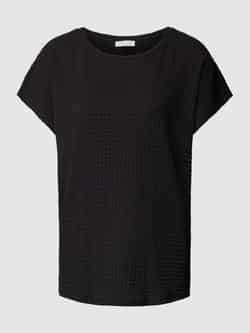 Christian Berg Woman T-shirt met geribde ronde hals