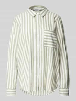 ZABAIONE Regular fit linnen blouse met borstzak