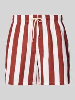 Selected Homme Korte zwembroek met streepmotief model 'DANE'