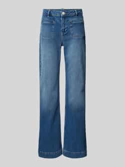 Opus Flared jeans met strookzakken model 'Ebbi'