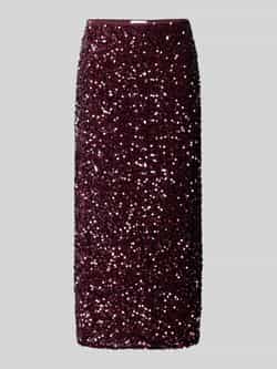 Vila High waist midirok met pailletten model 'FAITH'