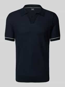 Boss Poloshirt met V-hals model 'Januluca'