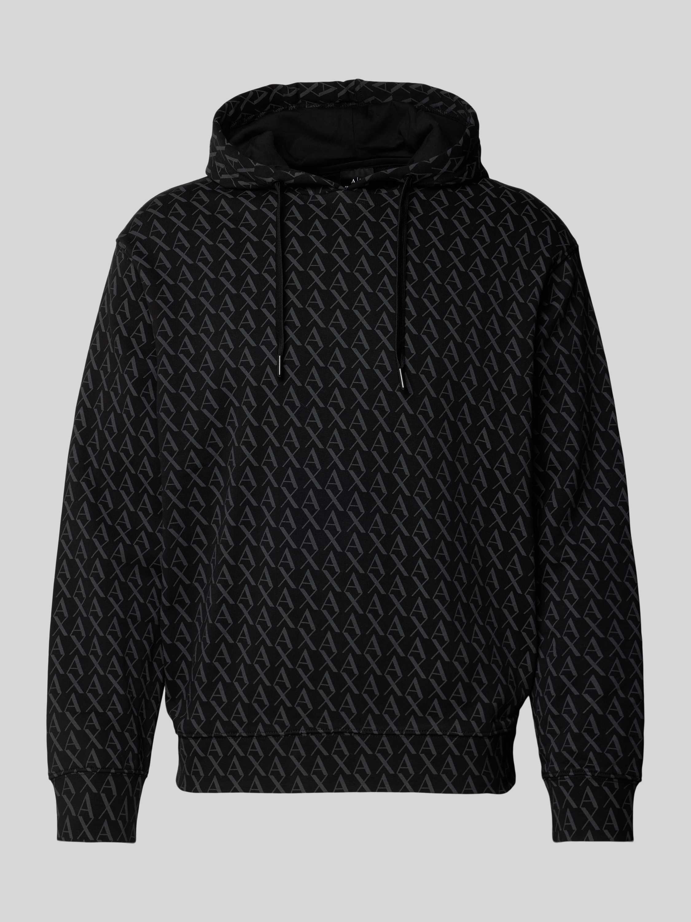 Armani Exchange Heren Sweatshirt Katoenmix Collectie Black Heren
