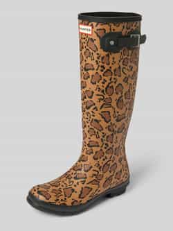 Hunter Rubberen laarzen met labeldetail
