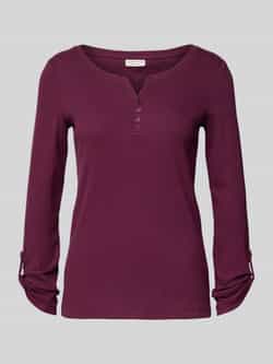 Tom Tailor Regular fit shirt met lange mouwen van katoenmix