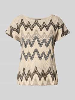 s.Oliver BLACK LABEL Relaxed fit T-shirt van gebreide jersey