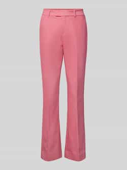 MOS MOSH Bootcut stoffen broek in effen design model 'ELLEN NIGHT'