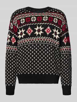 Polo Ralph Lauren Gebreide pullover in all-over look met ronde hals