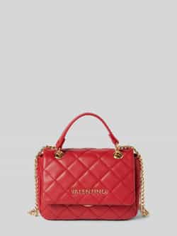 Valentino by Mario Valentino Rode Ketting Crossbody Tas met Clip Sluiting Red Dames