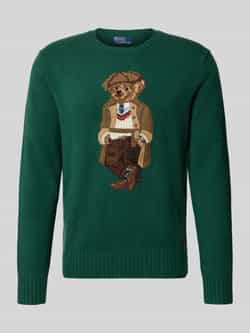 Polo Ralph Lauren Gebreide pullover van een mix van wol en kasjmier met ronde hals