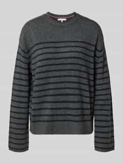 Tommy Hilfiger Regular fit gebreide pullover van pure wol