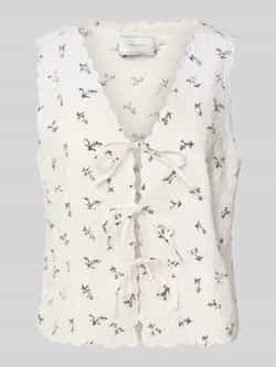 NEO NOIR Slim fit blousetop met gehaakt kant model 'Bibi'