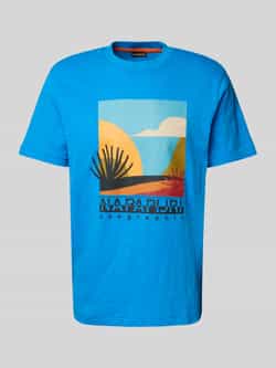Napapijri T-shirt met labelprint model 'ARBIA'
