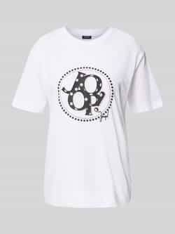 Joop! T-shirt met siersteentjes model 'Tammi'