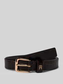 Tommy Hilfiger Leren riem met structuurmotief