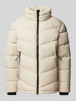 Tom Tailor Regular fit gewatteerd jack met opbergbare capuchon