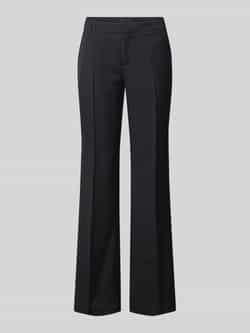Gina Tricot Bootcut low waist stoffen broek met persplooien