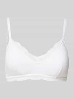 Skiny Soft-bh Classicotton V-hals met transparante kant