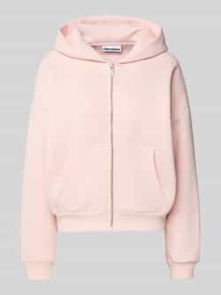 Review Oversized sweatjack met labelprint