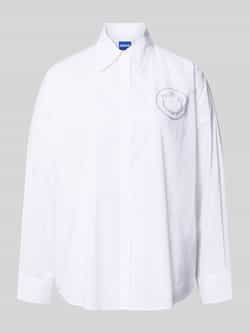 Hugo Blue Oversized overhemdblouse van puur katoen model 'EDAFNE_B'