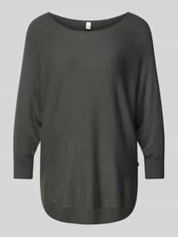 QS Gebreide pullover met 3 4-mouwen